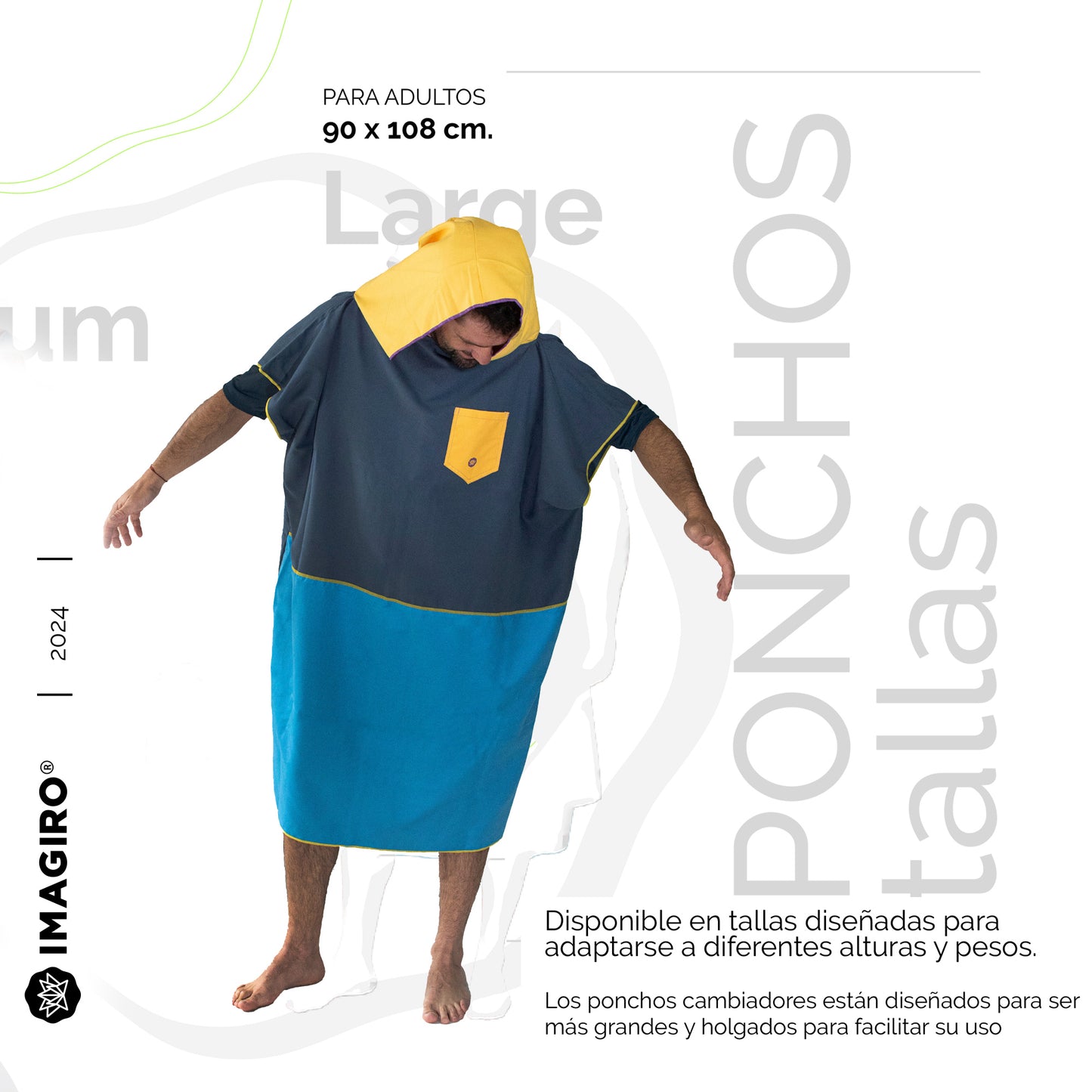 Poncho Cambiador Adultos UNISEX 10% OFF